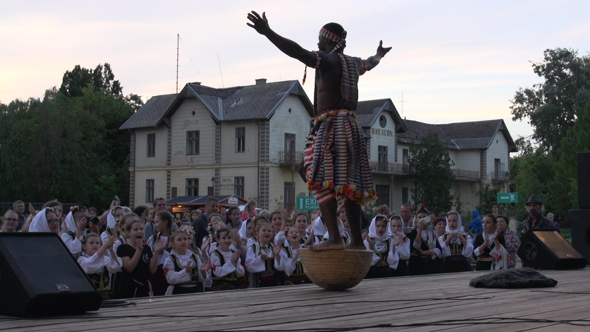 Dancers at the Keszthely folk festival.