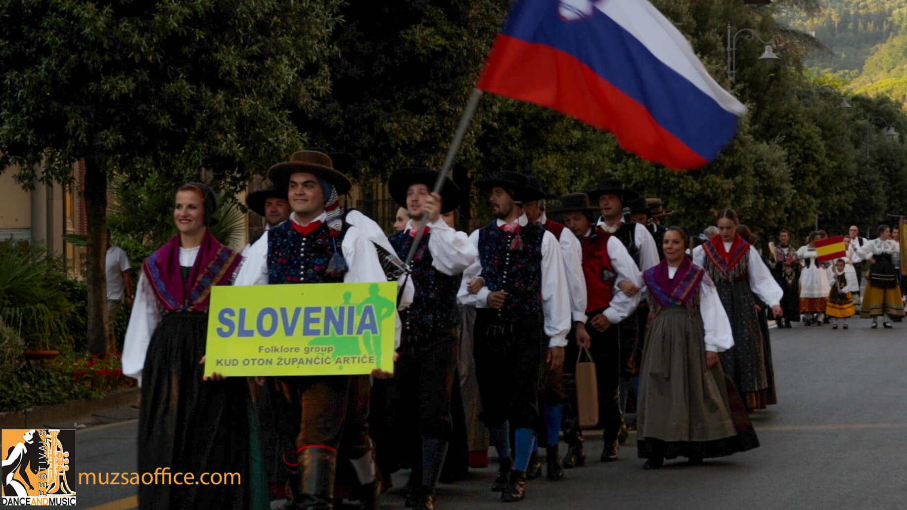 Dancers at the Montecatini art festival.